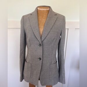 Brooks Brothers Women's Stella Fit 100% wool Gray business casual Blazer size 2